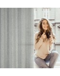 Zasłona płócienna 140x250 Kendel srebrna Eurofirany