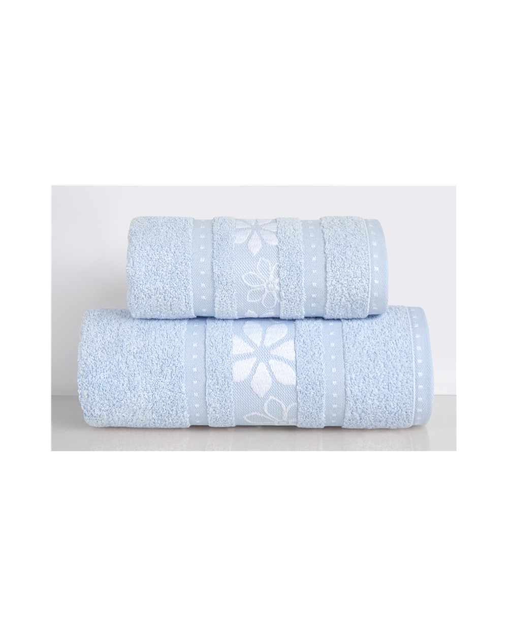 Ręcznik bawełna 30x50 Margarita błękitny Greno