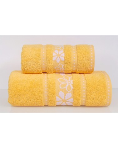 Ręcznik bawełna 30x50 Margarita żółty Greno