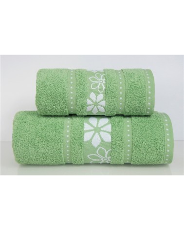 Ręcznik bawełna 50x90 Margarita zielony Greno