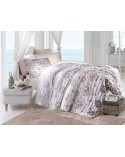 Pościel bawena 160x200 + 2x70x80 Serenity Kahve COTTONLOVE EXCLUSIVE Darymex