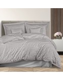 Pościel bambusowa 180x200 + 2x70x80 + 4x40x40 Bamboo Stripe Grey Darymex
