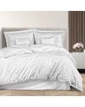Pościel bambusowa 140x200 + 1x70x80 + 2x40x40 Bamboo Stripe White Darymex