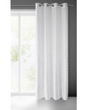 Firana 140x250 Seylan biała/srebrna Eurofirany