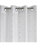 Firana 140x250 Seylan biała/srebrna Eurofirany