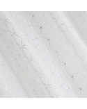 Firana 140x250 Seylan biała/srebrna Eurofirany
