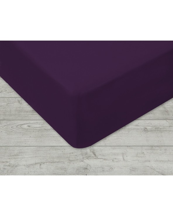 Prześcieradło bawełna jersey 200x220x20 z gumką fioletowe Darymex Prześcieradło bawełna jersey 200x220x20 z gumką fioletowe Darymex