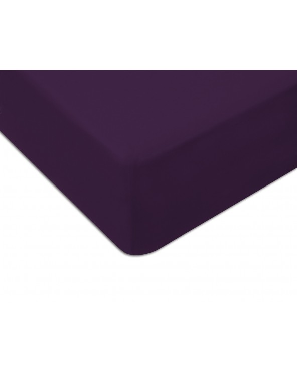 Prześcieradło bawełna jersey 200x220x20 z gumką fioletowe Darymex Prześcieradło bawełna jersey 200x220x20 z gumką fioletowe Darymex