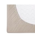Prześcieradło bawełna jersey 200x220x20 z gumką kakaowe Darymex