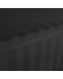 Prześcieradło bambusowe 220x260 Stripe bez gumki Black Darymex