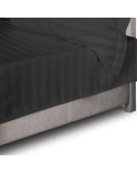 Prześcieradło bambusowe 220x260 Stripe bez gumki Black Darymex