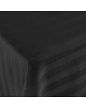 Prześcieradło bambusowe 220x260 Stripe bez gumki Black Darymex