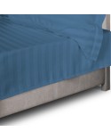 Prześcieradło bambusowe 220x260 Stripe bez gumki Cornflower Darymex