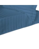 Prześcieradło bambusowe 220x260 Stripe bez gumki Cornflower Darymex
