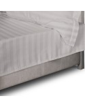 Prześcieradło bambusowe 160x240 Stripe bez gumki Grey Darymex