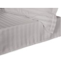 Prześcieradło bambusowe 160x240 Stripe bez gumki Grey Darymex