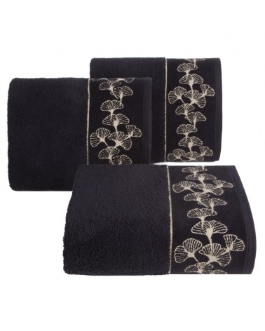 Ręcznik bawełna 70x140 Viktoria 10 czarny Eurofirany 