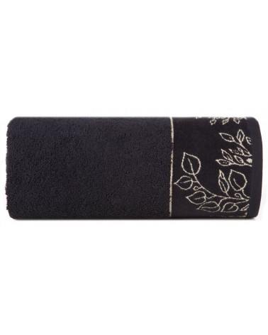 Ręcznik bawełna 50x90 Viktoria 7 czarny Eurofirany 