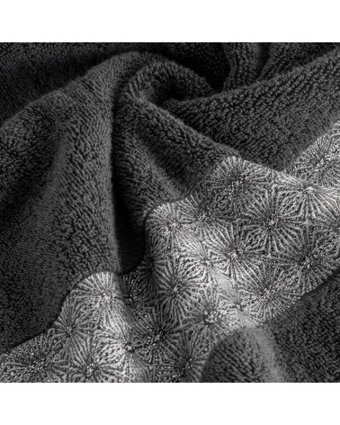 Ręcznik bawełna 50x90 Malika grafitowy Eurofirany 