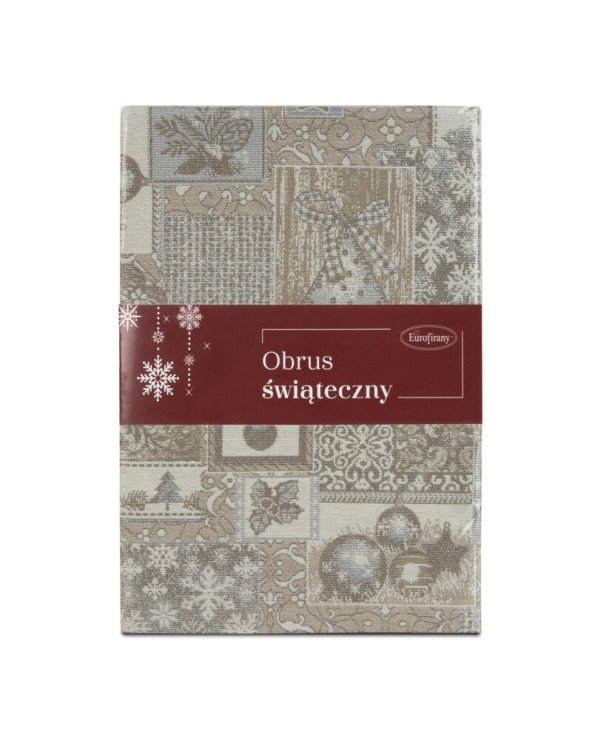 Obrus 85x85 Noel 3 srebrny Eurofirany Obrus 85x85 Noel 3 srebrny Eurofirany