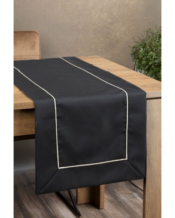Bieżnik 40x180 Karin czarny Eurofirany