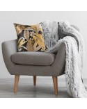 Poszewka velvet 40x40 Adel czarna/złota Eurofirany 