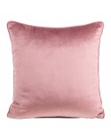 Poszewka velvet 40x40 Mel 2 ciemnoróżowa/beżowa Eurofirany 