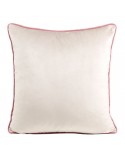 Poszewka velvet 40x40 Mel 2 ciemnoróżowa/beżowa Eurofirany 