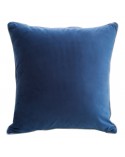 Poszewka velvet 40x40 Mel granatowa/srebrna Eurofirany 