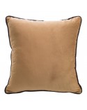 Poszewka velvet 40x40 Mel miodowa/czarna Eurofirany 
