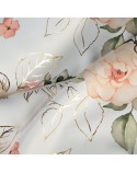 Zasłona 135x270 Rose biała/różowa Eurofirany 