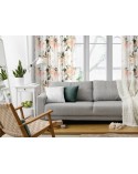 Zasłona 135x270 Rose biała/różowa Eurofirany 