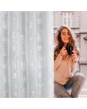 Firana 140x250 Capri biała/srebrna Eurofirany 