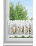 Zazdrostka 150x30 Flora biała/żółta Eurofirany 