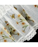 Zazdrostka 150x30 Flora biała/żółta Eurofirany 