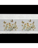 Zazdrostka 150x30 Flora biała/żółta Eurofirany 