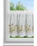 Zazdrostka 150x60 Flora biała/żółta Eurofirany 