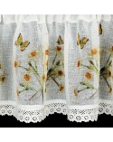 Zazdrostka 150x60 Flora biała/żółta Eurofirany 