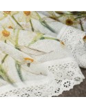 Zazdrostka 150x60 Flora biała/żółta Eurofirany 