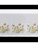 Zazdrostka 150x60 Flora biała/żółta Eurofirany 