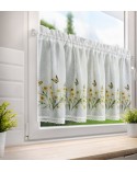 Zazdrostka 150x60 Flora biała/żółta Eurofirany 