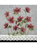 Zazdrostka 150x30 Isa biała/bordowa Eurofirany 