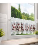 Zazdrostka 150x30 Isa biała/bordowa Eurofirany 