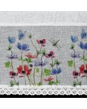 Zazdrostka 150x30 Nora biała/czerwona Eurofirany 