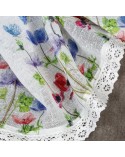 Zazdrostka 150x30 Nora biała/czerwona Eurofirany 