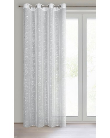Firana 140x250 Reva biała/srebrna Eurofirany 