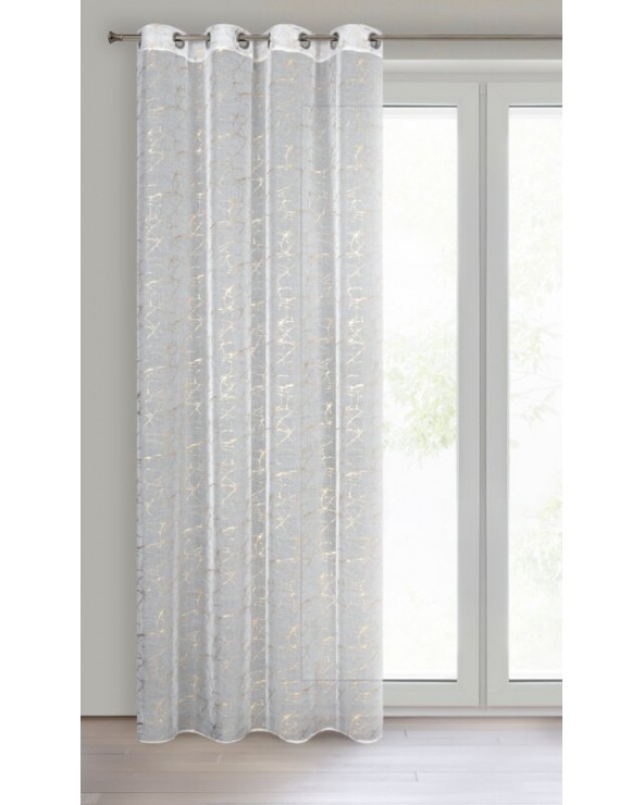 Firana 140x250 Reva biała/szampańska Eurofirany Firana 140x250 Reva biała/szampańska Eurofirany