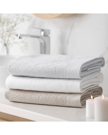 Ręcznik bawełna 70x140 Riso biały Eurofirany