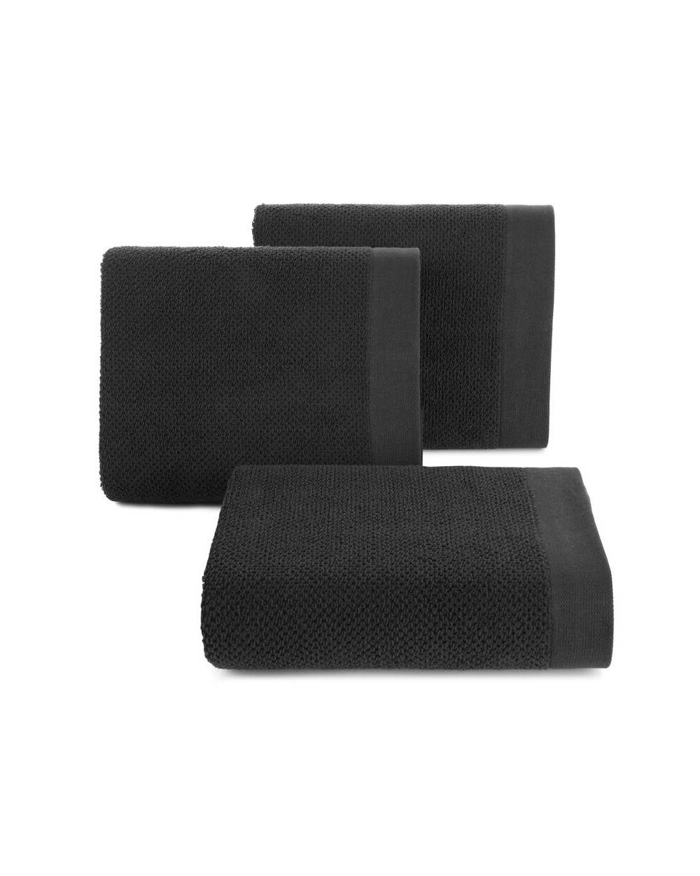 Ręcznik bawełna 30x50 Riso czarny Eurofirany