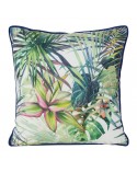 Poszewka velvet 40x40 Rommy biała/zielona Eurofirany 